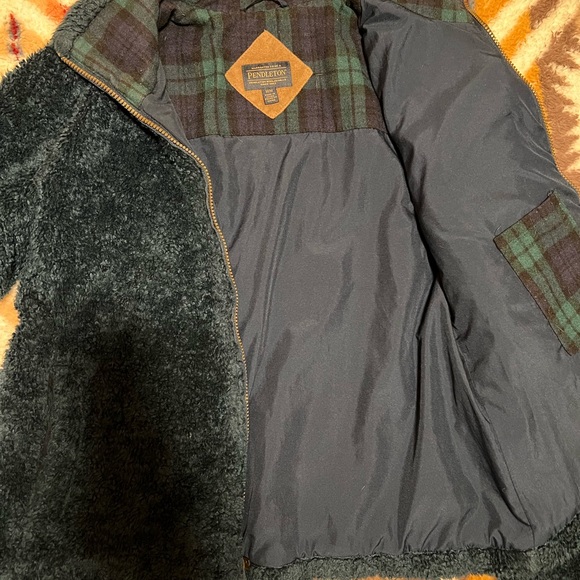 Pendleton Womens Fuzzy Zip Up Jacket - Picture 5 of 6